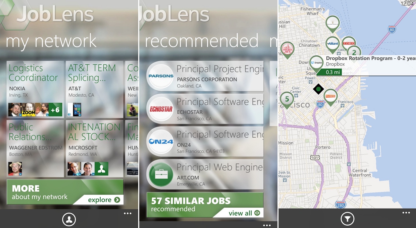 JobLens Screenshots (2013)